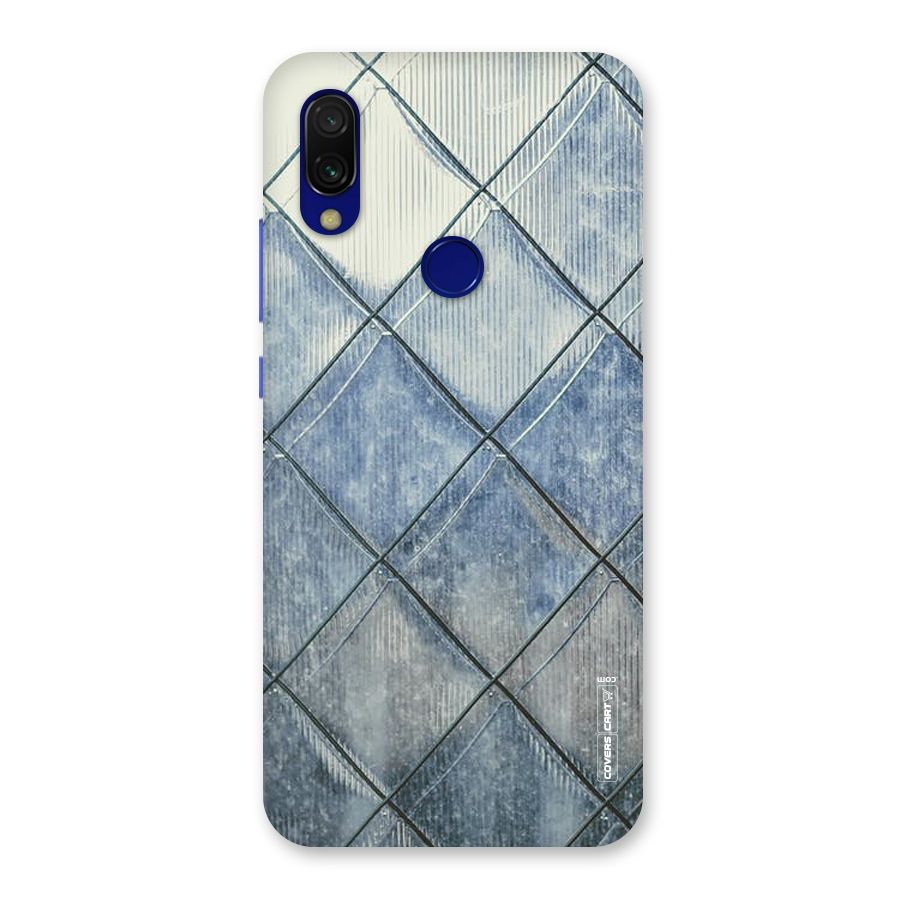 Steel Blue Pattern Back Case for Redmi 7