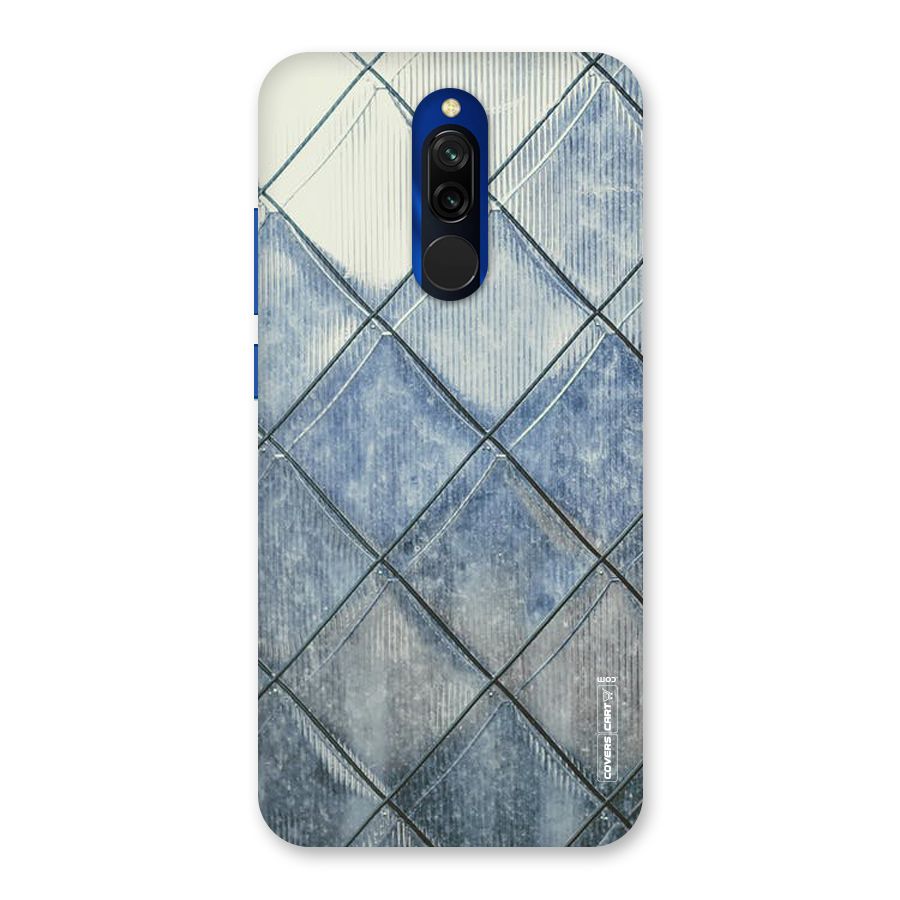 Steel Blue Pattern Back Case for Redmi 8