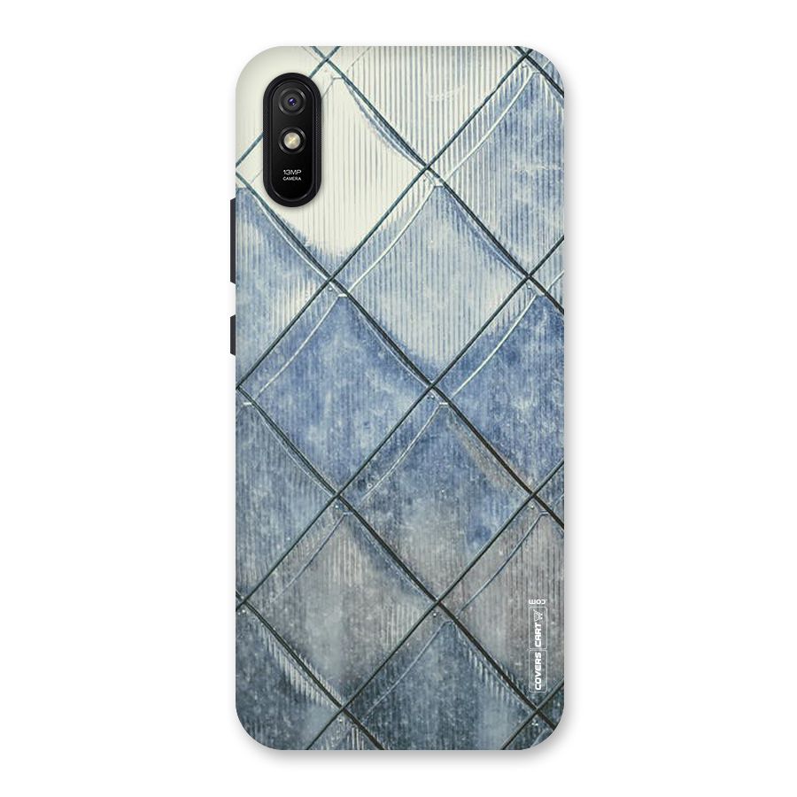 Steel Blue Pattern Back Case for Redmi 9A
