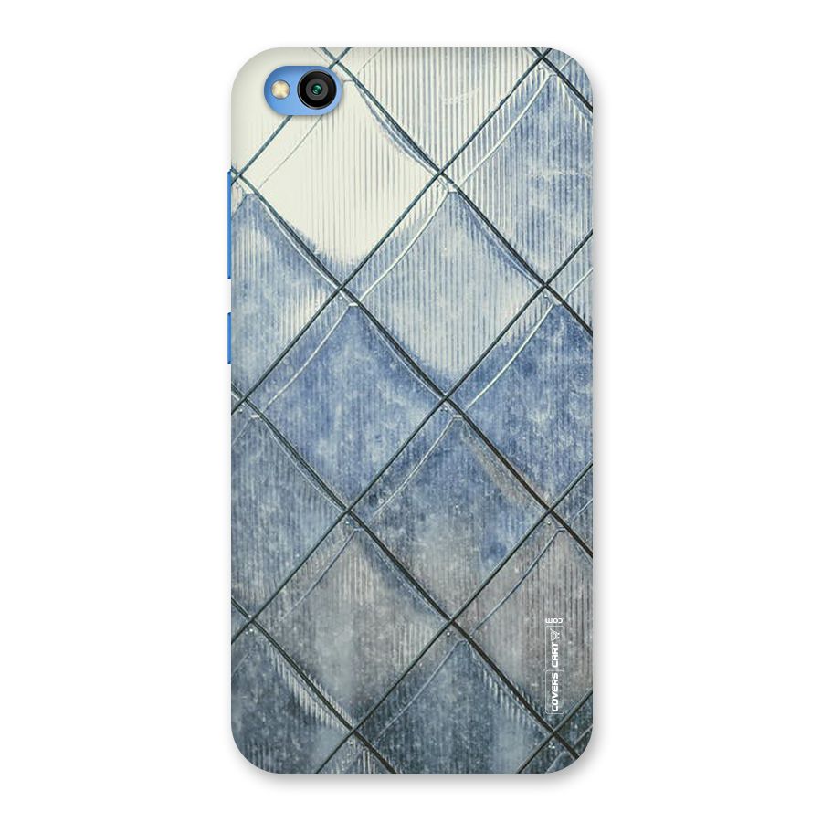 Steel Blue Pattern Back Case for Redmi Go