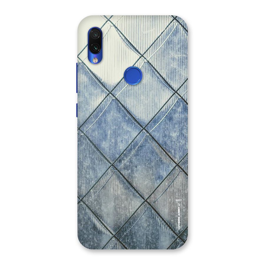 Steel Blue Pattern Back Case for Redmi Note 7S