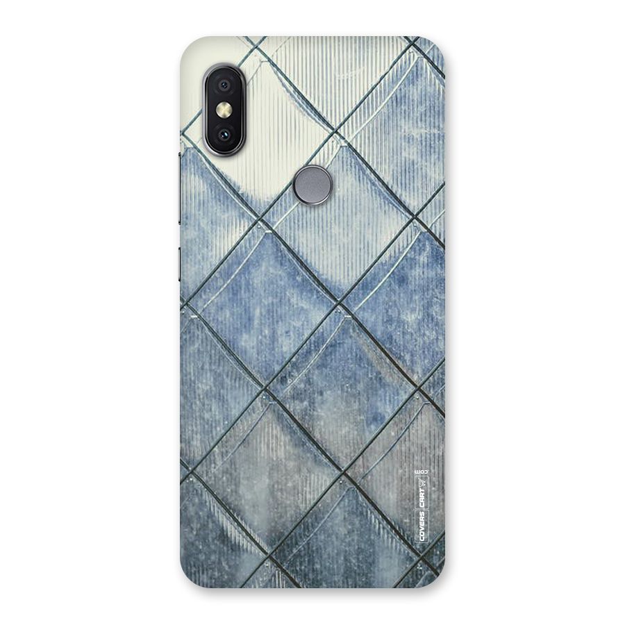 Steel Blue Pattern Back Case for Redmi Y2