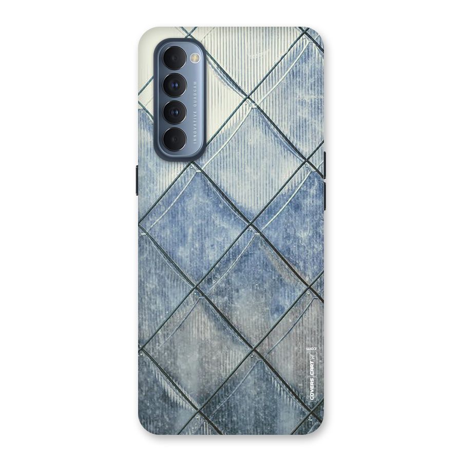Steel Blue Pattern Back Case for Reno4 Pro