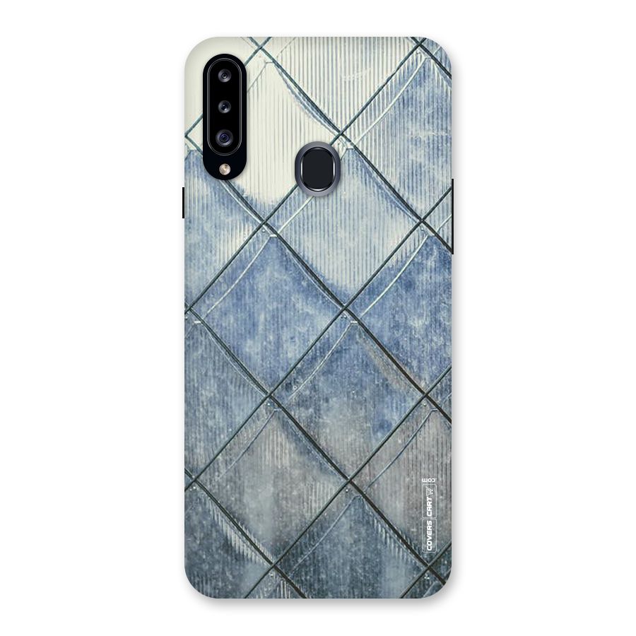 Steel Blue Pattern Back Case for Samsung Galaxy A20s