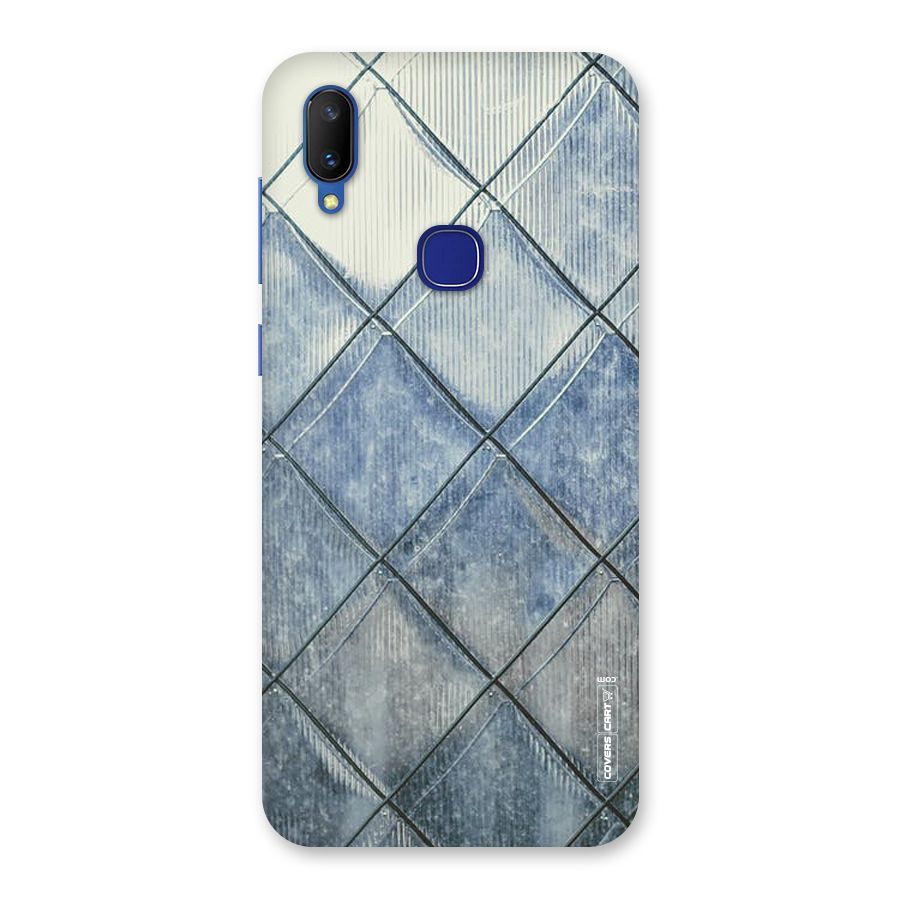 Steel Blue Pattern Back Case for Vivo V11