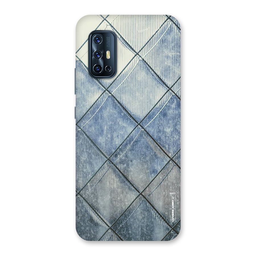 Steel Blue Pattern Back Case for Vivo V17