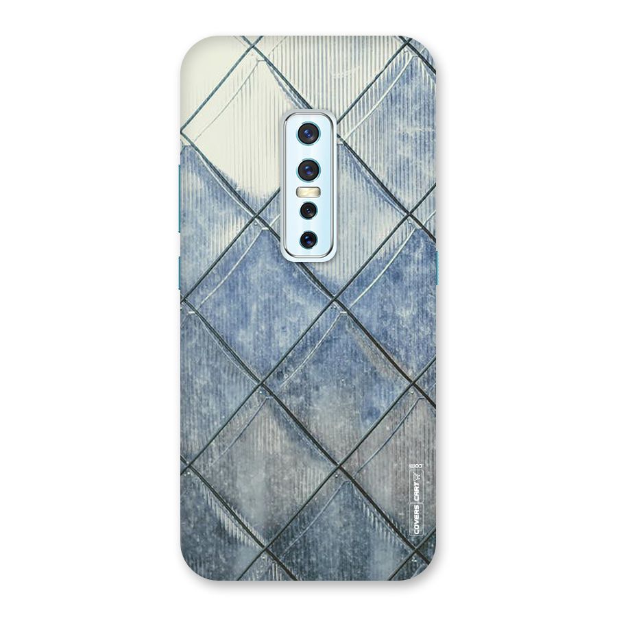Steel Blue Pattern Back Case for Vivo V17 Pro