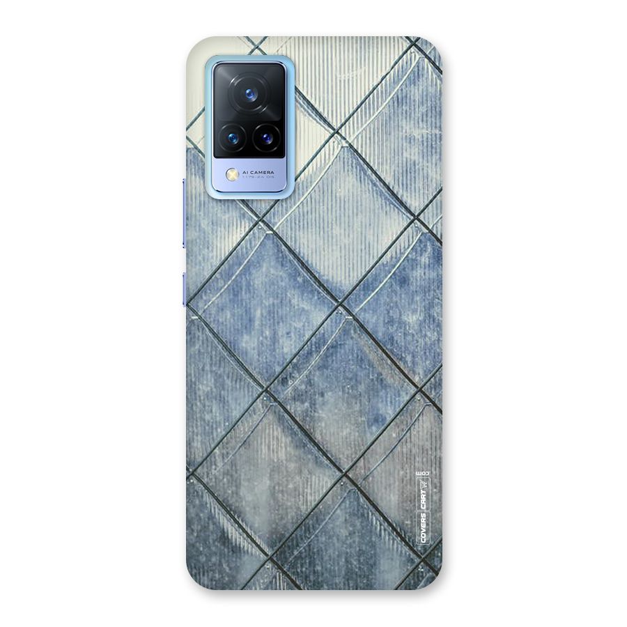 Steel Blue Pattern Back Case for Vivo V21 5G