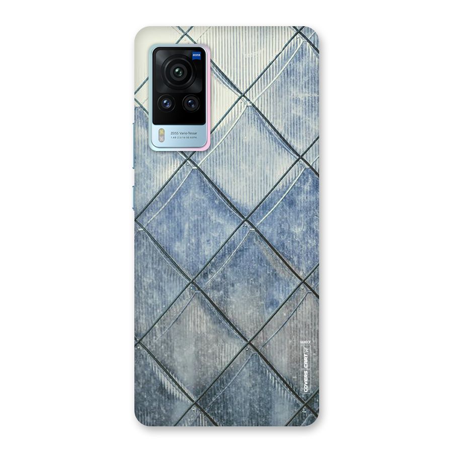 Steel Blue Pattern Back Case for Vivo X60 Pro