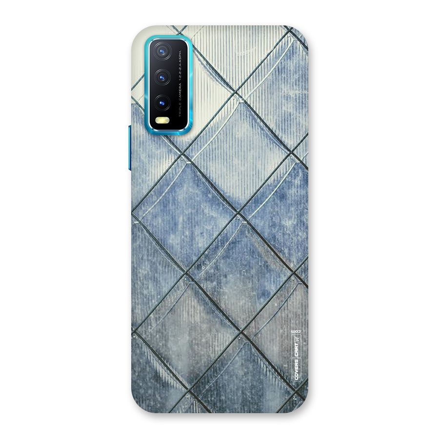 Steel Blue Pattern Back Case for Vivo Y20