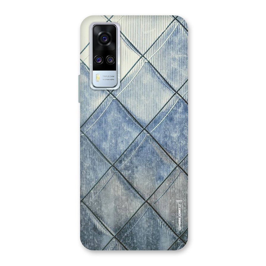 Steel Blue Pattern Back Case for Vivo Y31