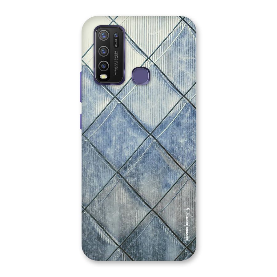 Steel Blue Pattern Back Case for Vivo Y50