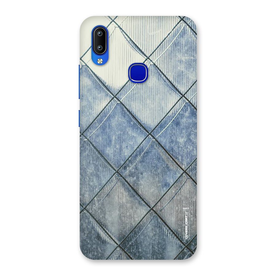 Steel Blue Pattern Back Case for Vivo Y91