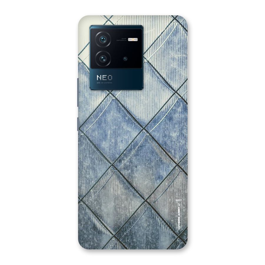 Steel Blue Pattern Back Case for Vivo iQOO Neo 6 5G