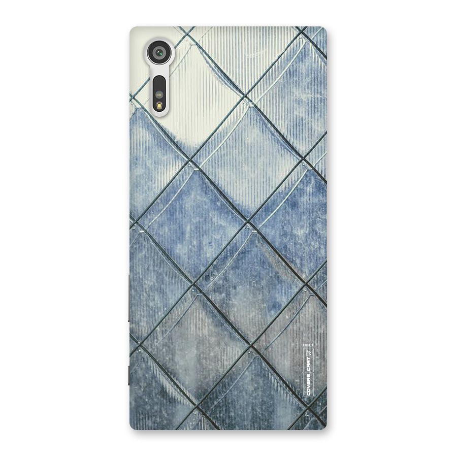 Steel Blue Pattern Back Case for Xperia XZ