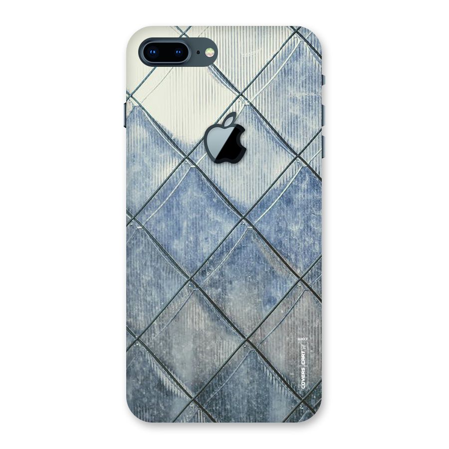 Steel Blue Pattern Back Case for iPhone 7 Plus Apple Cut