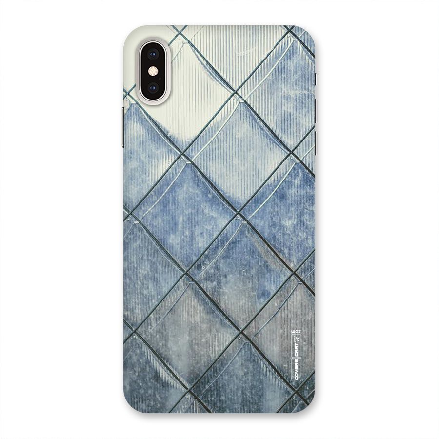 Steel Blue Pattern Back Case for iPhone XS Max