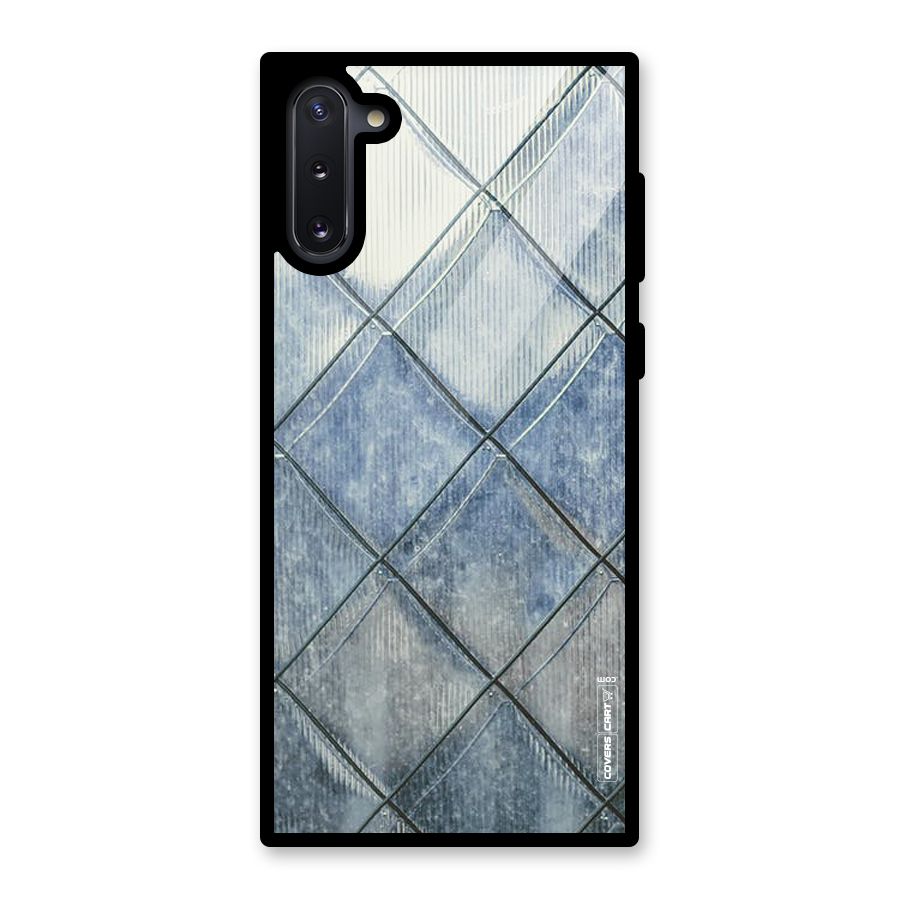 Steel Blue Pattern Glass Back Case for Galaxy Note 10