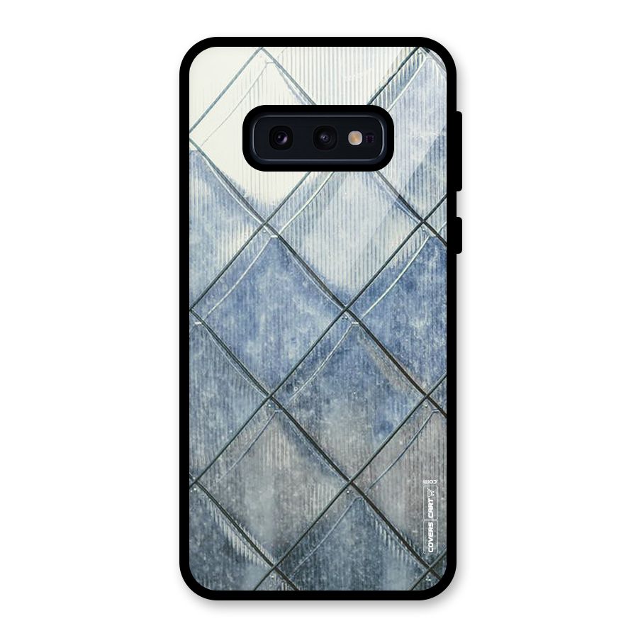 Steel Blue Pattern Glass Back Case for Galaxy S10e
