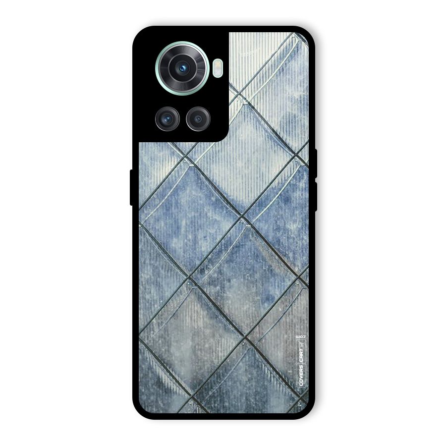 Steel Blue Pattern Glass Back Case for OnePlus 10R