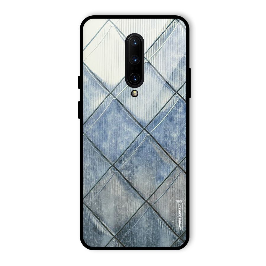Steel Blue Pattern Glass Back Case for OnePlus 7 Pro