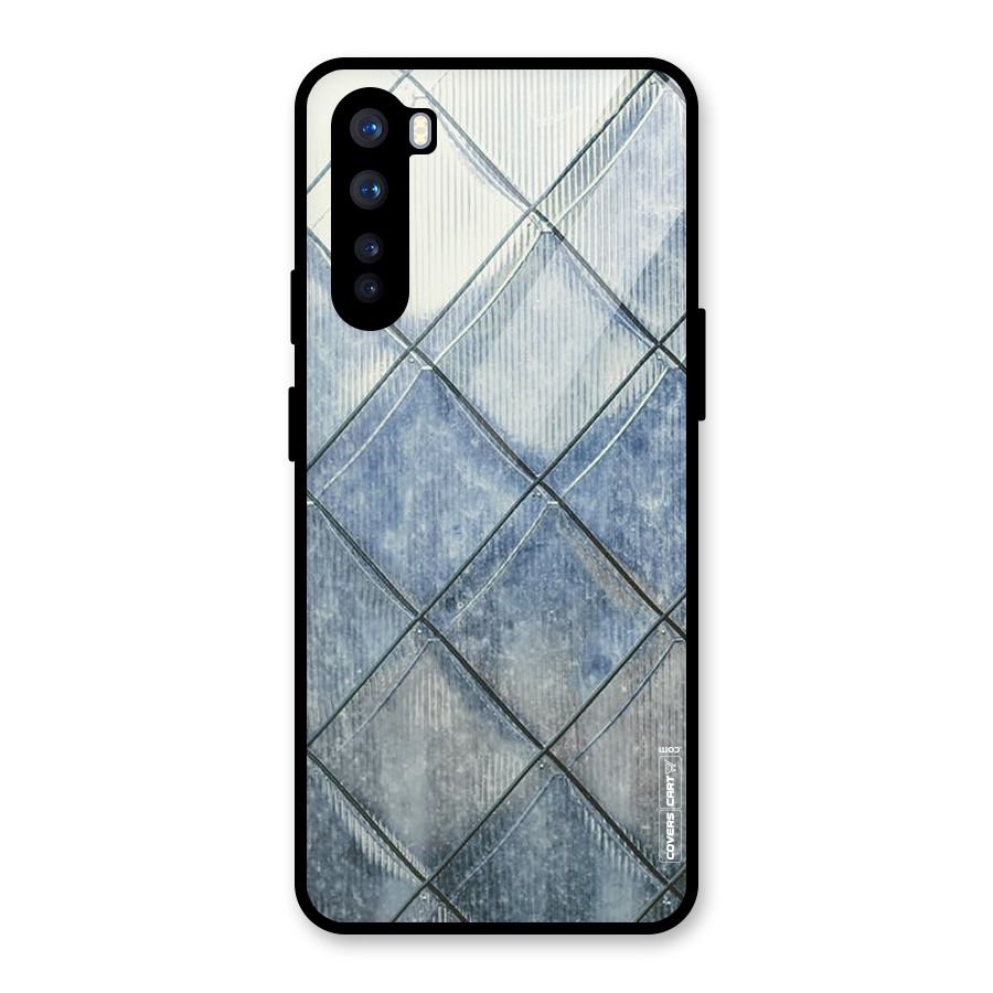 Steel Blue Pattern Glass Back Case for OnePlus Nord