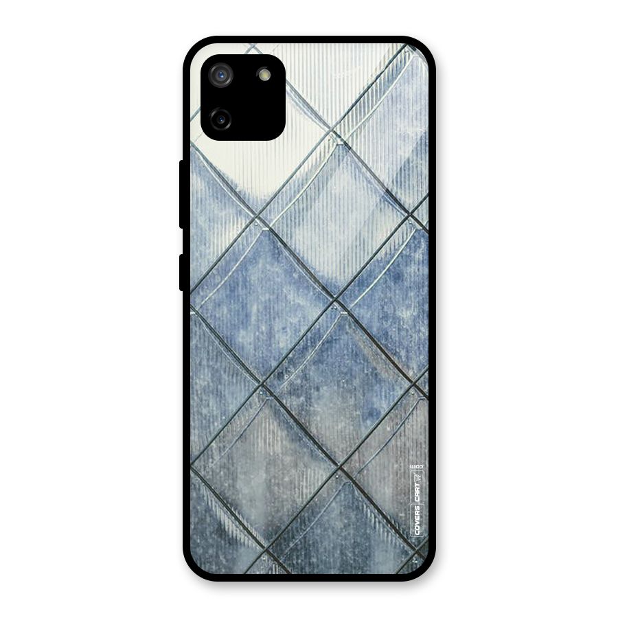 Steel Blue Pattern Glass Back Case for Realme C11