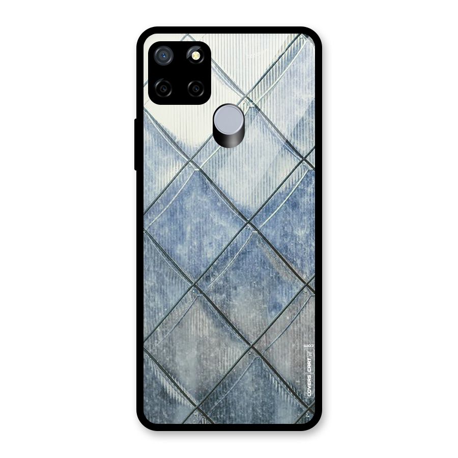 Steel Blue Pattern Glass Back Case for Realme C12