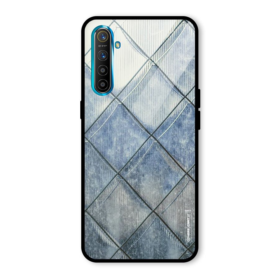 Steel Blue Pattern Glass Back Case for Realme X2