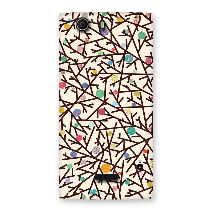 Stem Pattern Back Case for Canvas Nitro 2 E311