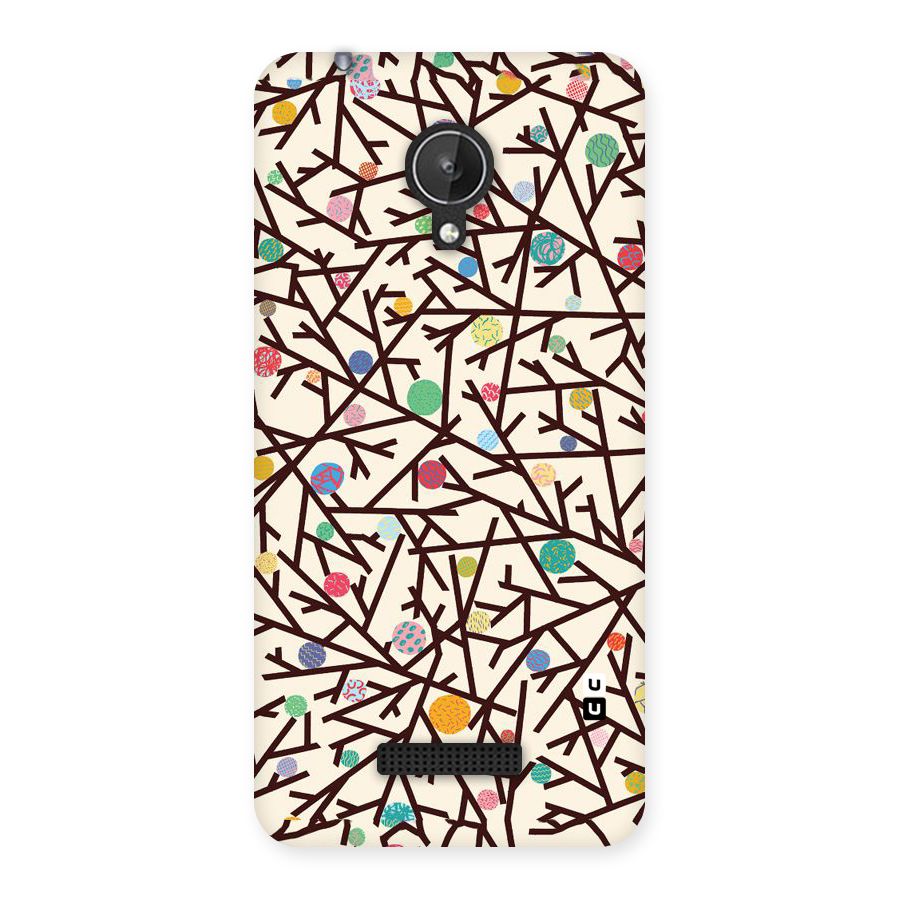 Stem Pattern Back Case for Micromax Canvas Spark Q380
