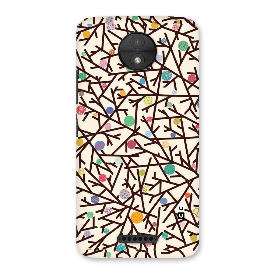 Stem Pattern Back Case for Moto C