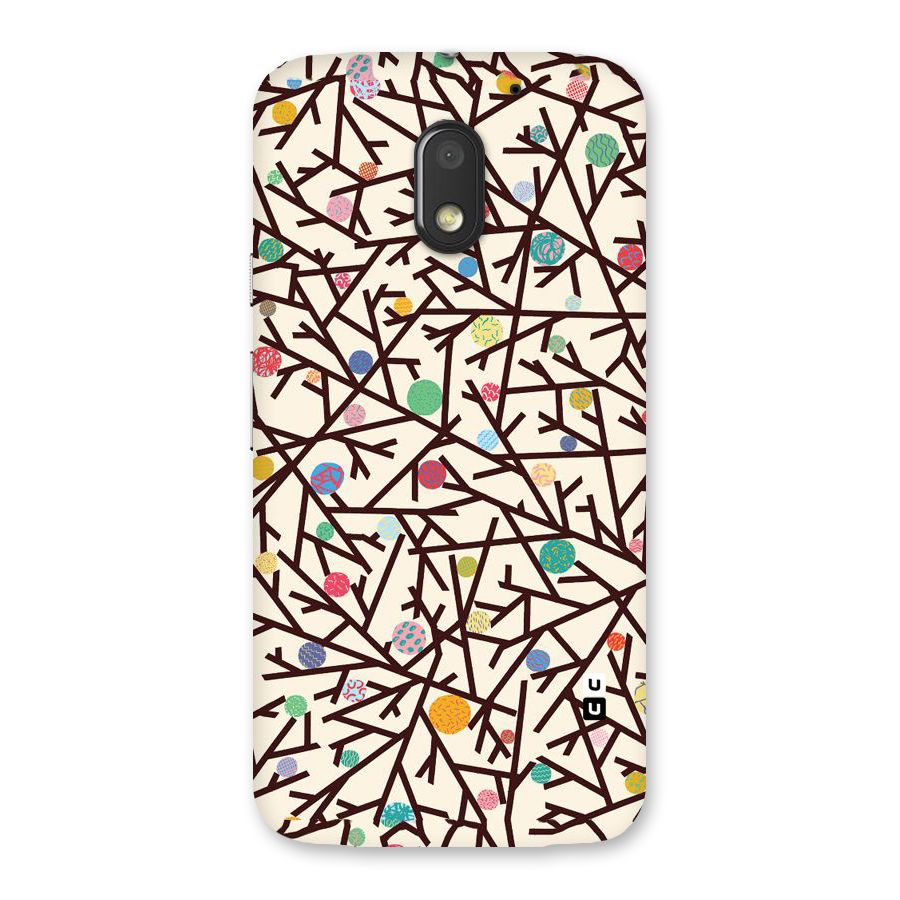 Stem Pattern Back Case for Moto E3 Power