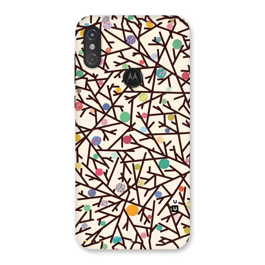Stem Pattern Back Case for Motorola One Power