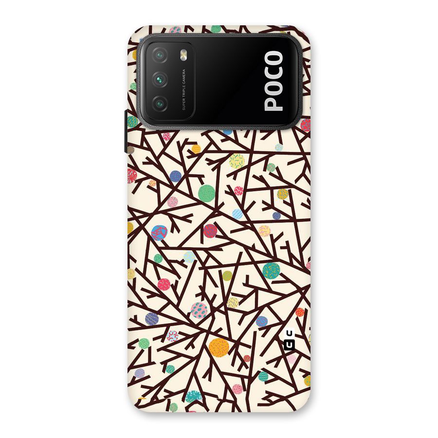 Stem Pattern Back Case for Poco M3