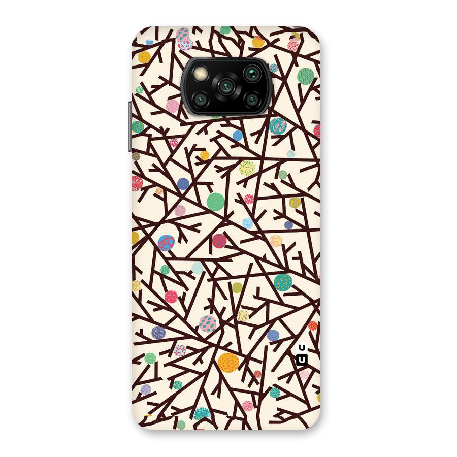 Stem Pattern Back Case for Poco X3