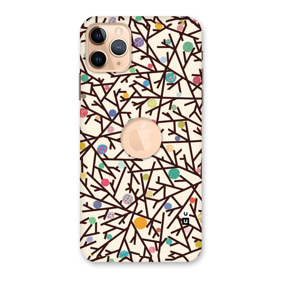 Stem Pattern Back Case for iPhone 11 Pro Max Logo Cut