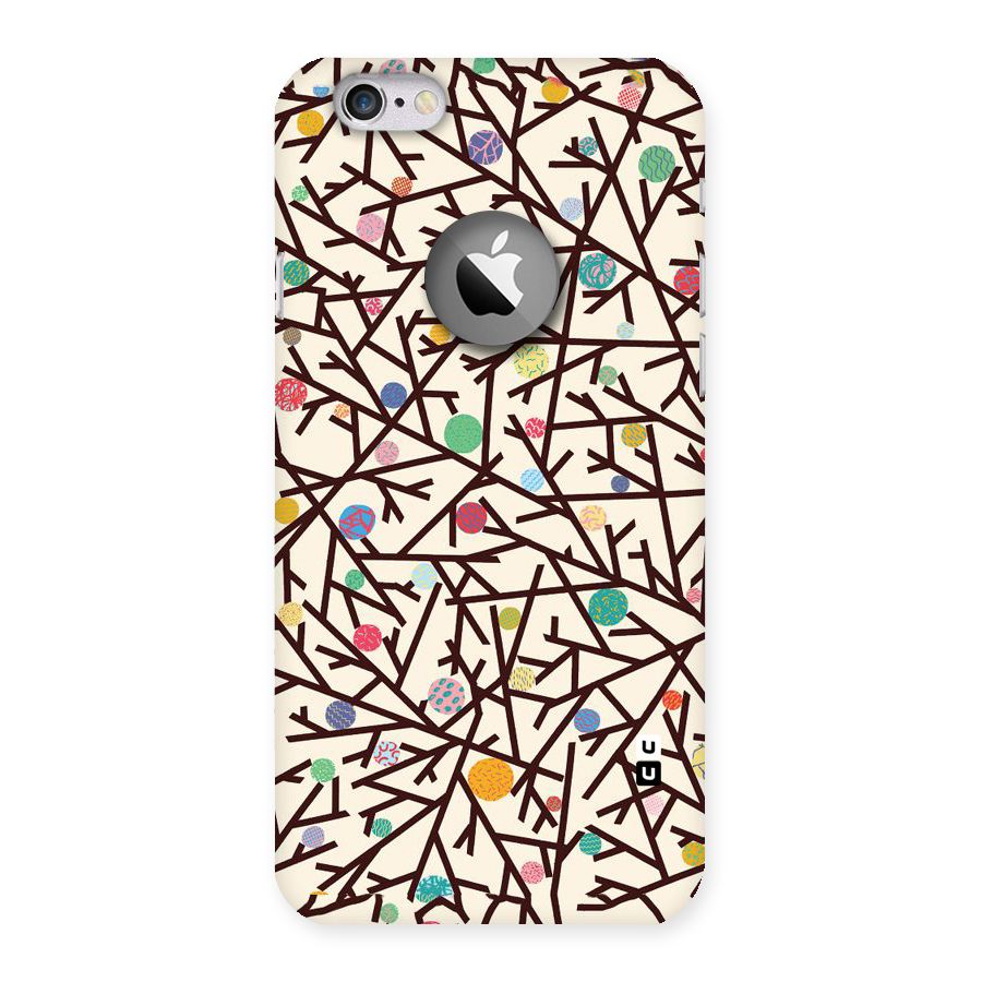 Stem Pattern Back Case for iPhone 6 Logo Cut