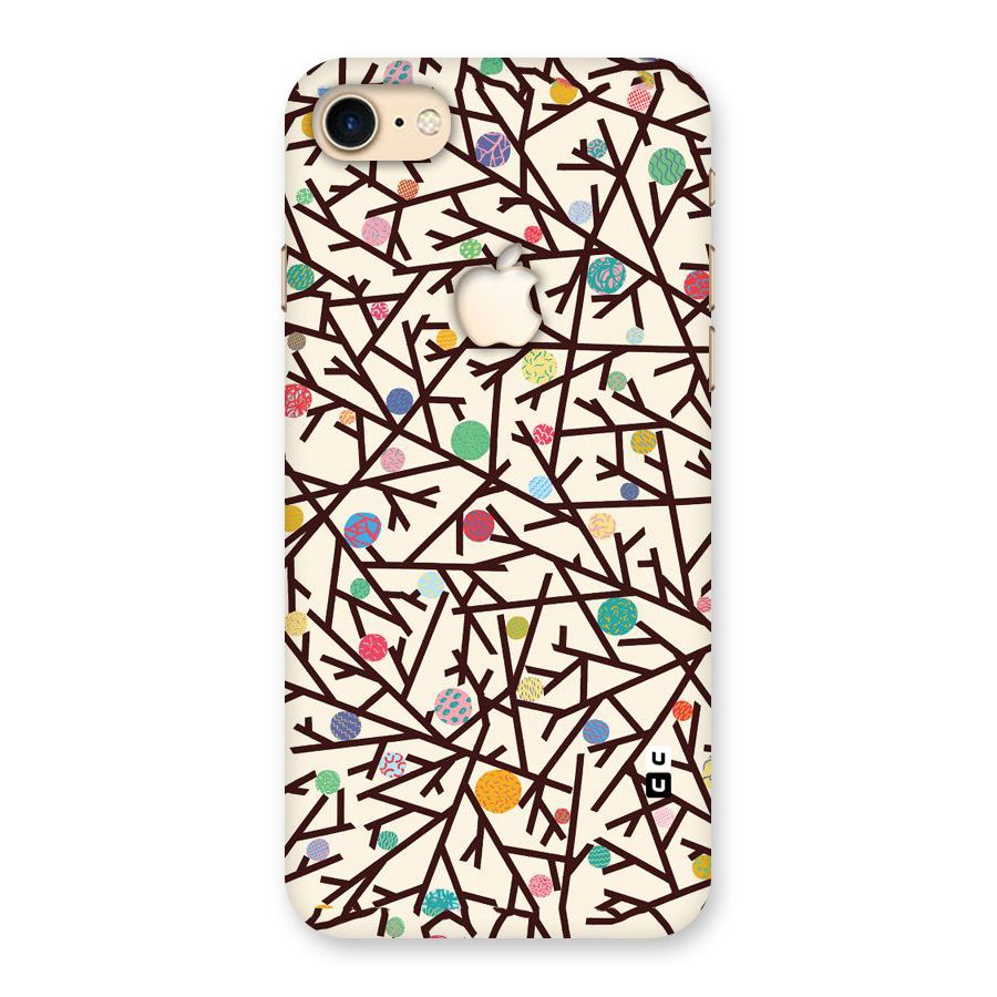 Stem Pattern Back Case for iPhone 7 Apple Cut