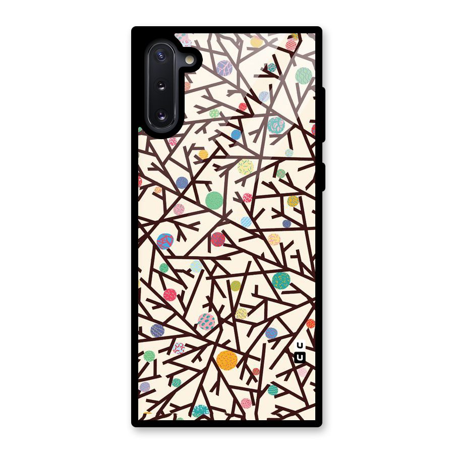 Stem Pattern Glass Back Case for Galaxy Note 10