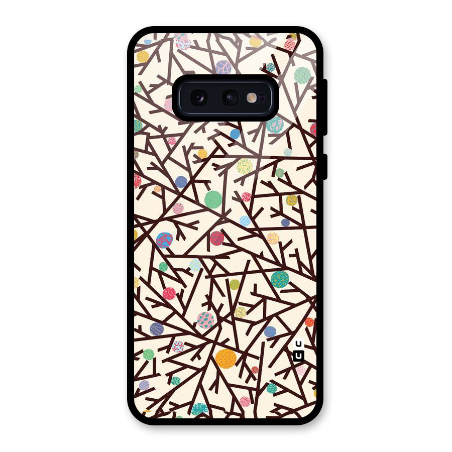 Stem Pattern Glass Back Case for Galaxy S10e