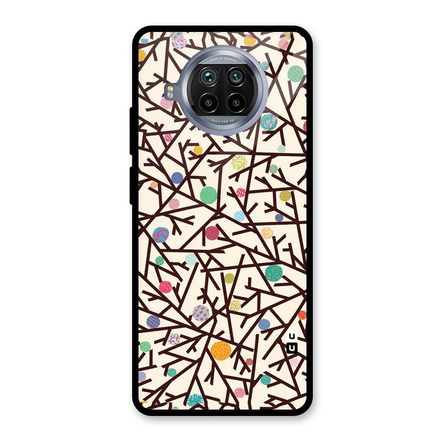 Stem Pattern Glass Back Case for Mi 10i