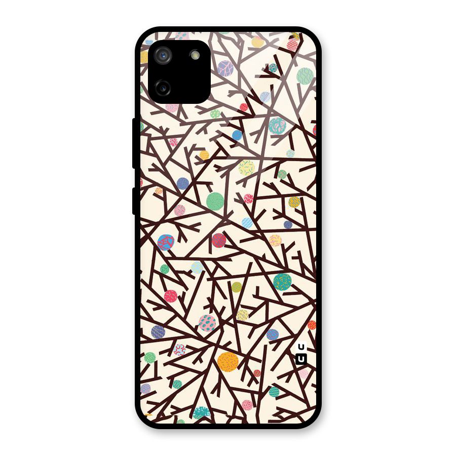 Stem Pattern Glass Back Case for Realme C11