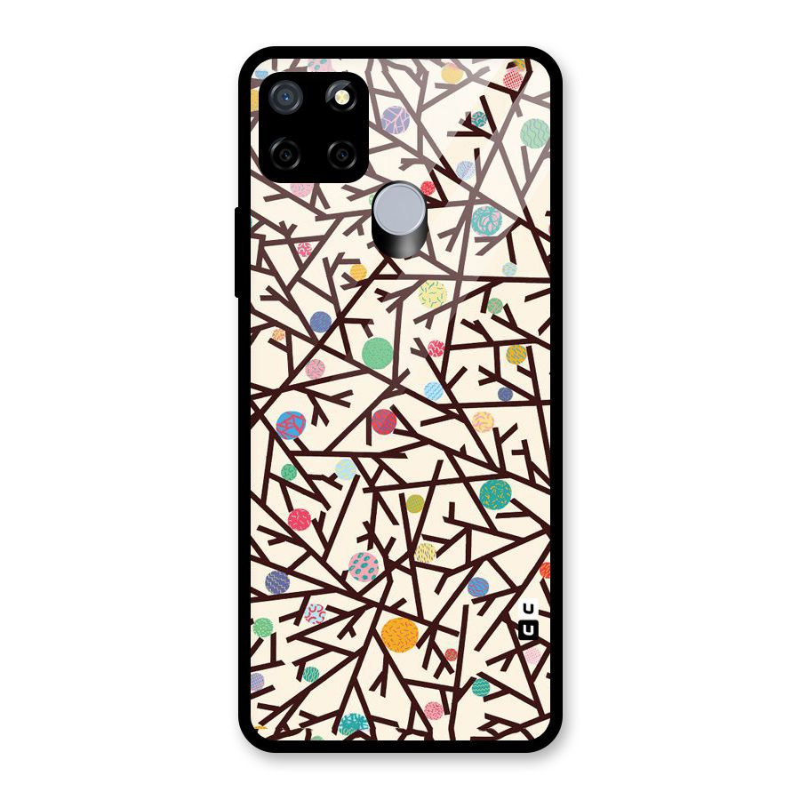 Stem Pattern Glass Back Case for Realme Narzo 20