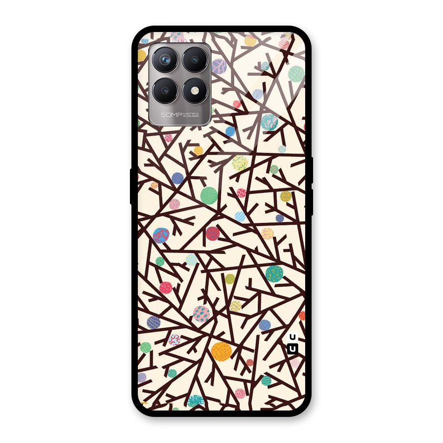 Stem Pattern Glass Back Case for Realme Narzo 50