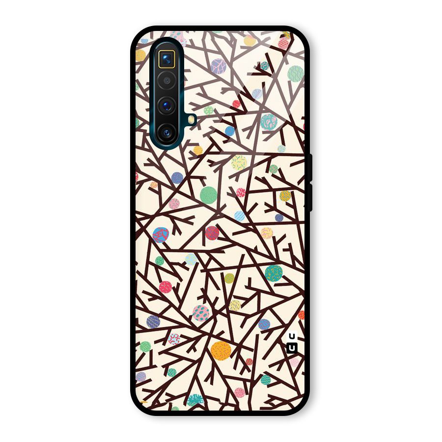 Stem Pattern Glass Back Case for Realme X3 SuperZoom