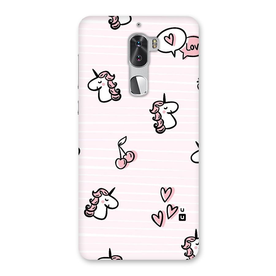 Strawberries And Unicorns Back Case for Coolpad Cool 1