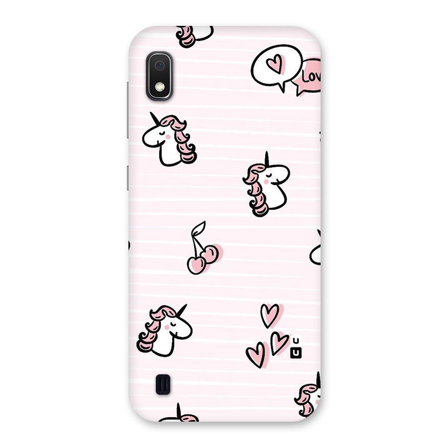 Strawberries And Unicorns Back Case for Galaxy A10