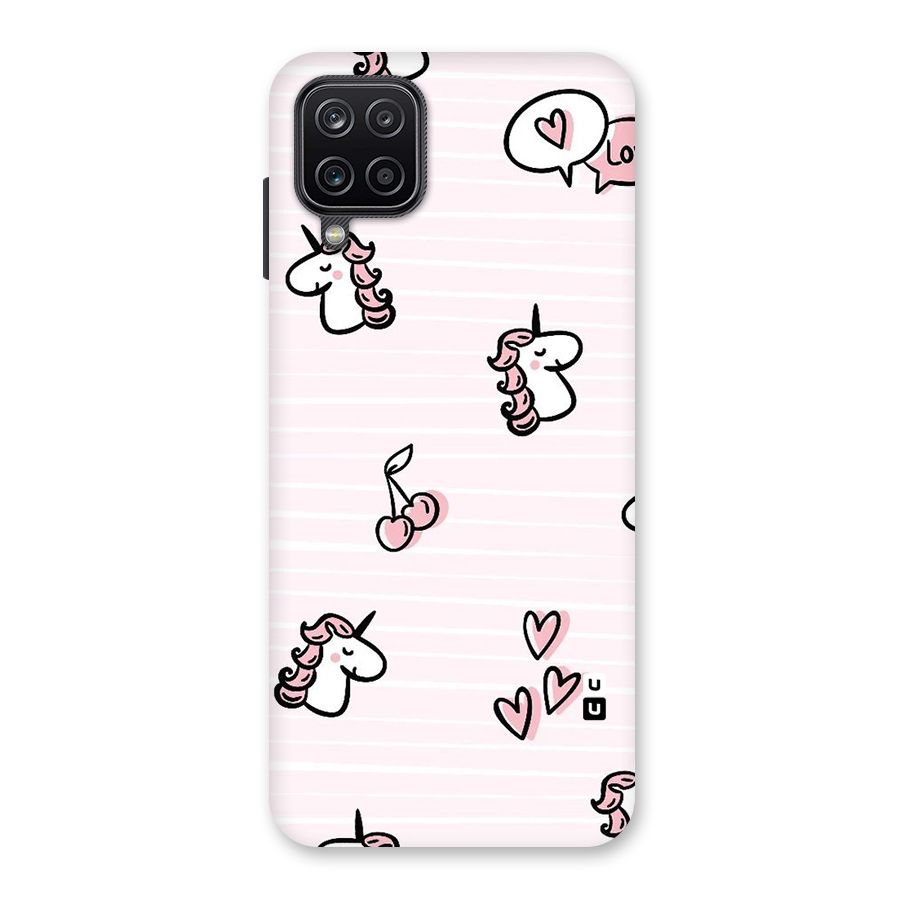 Strawberries And Unicorns Back Case for Galaxy A12