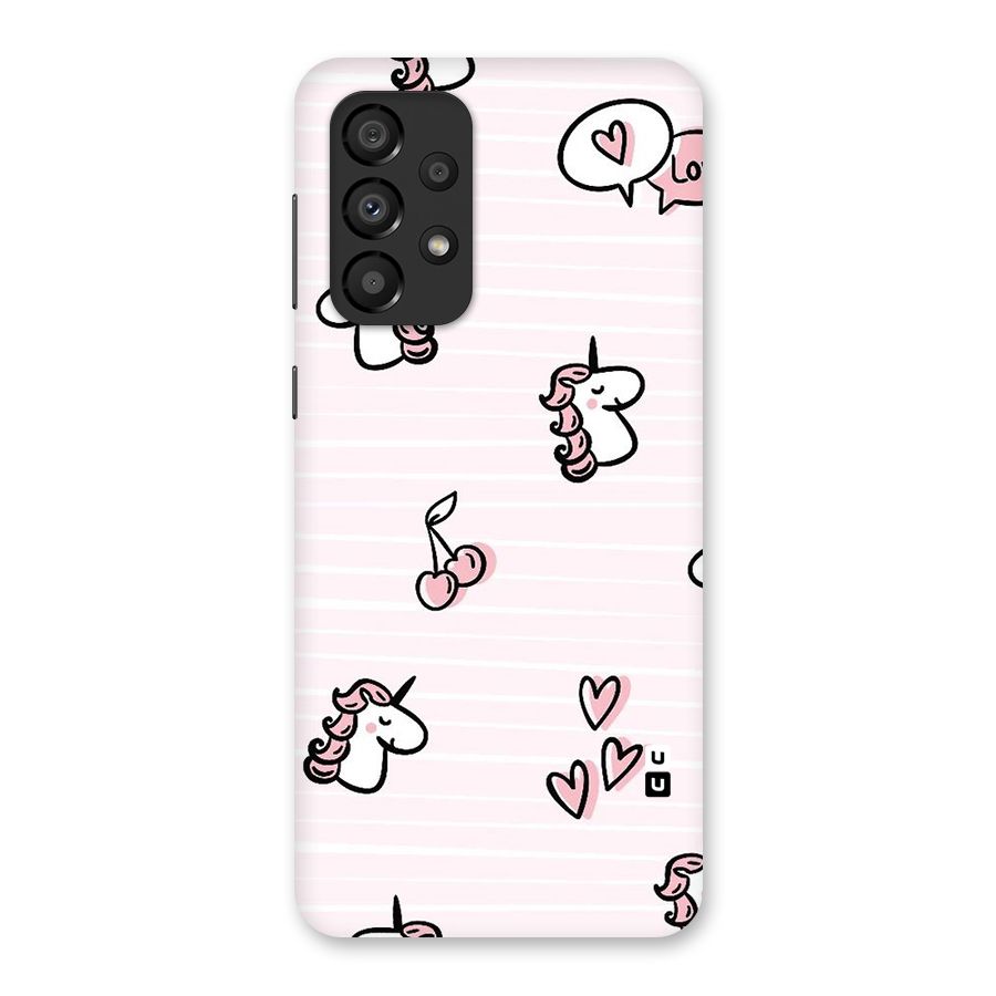 Strawberries And Unicorns Back Case for Galaxy A33 5G